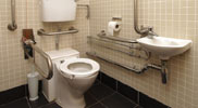 Handicapped accessible bathroom