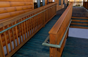 Handicapped accessible ramp