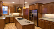 Kitchen with island